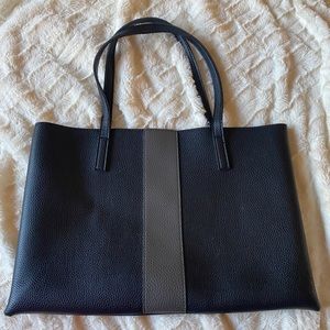 Vince Camuto black leather tote